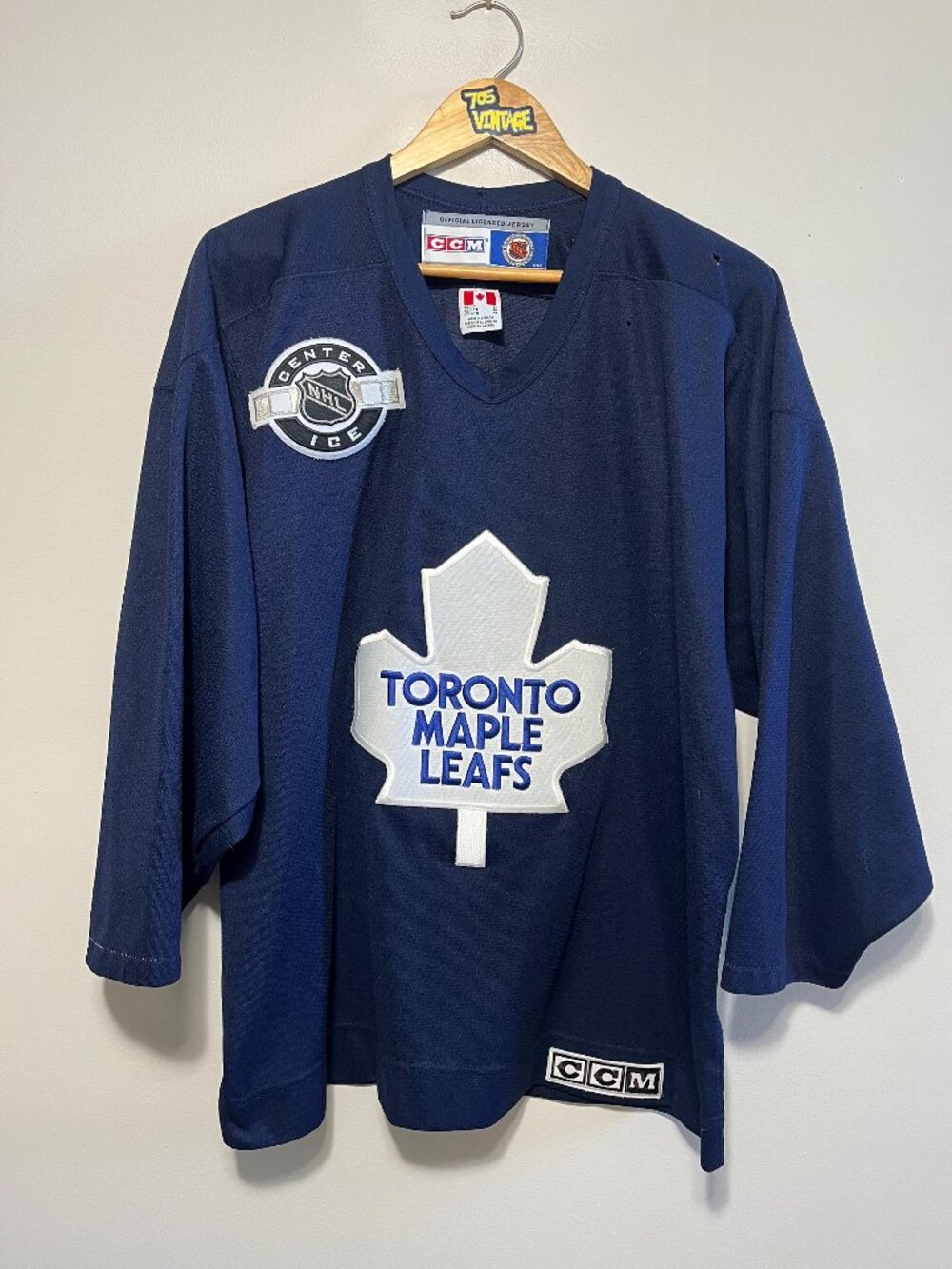 Vintage Toronto Maple Leafs NHL Center Ice Practice Jersey